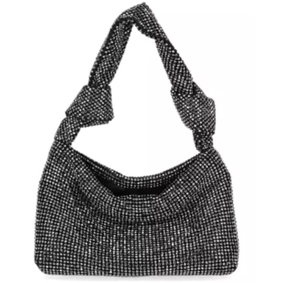 Gunmetal Evening Crystal Shoulder Bag Jessica McClintock - Picture 1 of 4